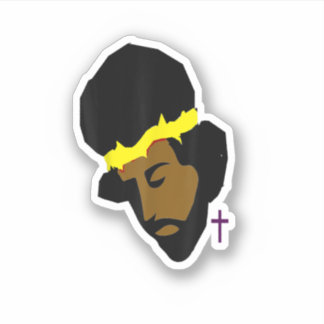 African American Jesus Black Jesus Art Sticker