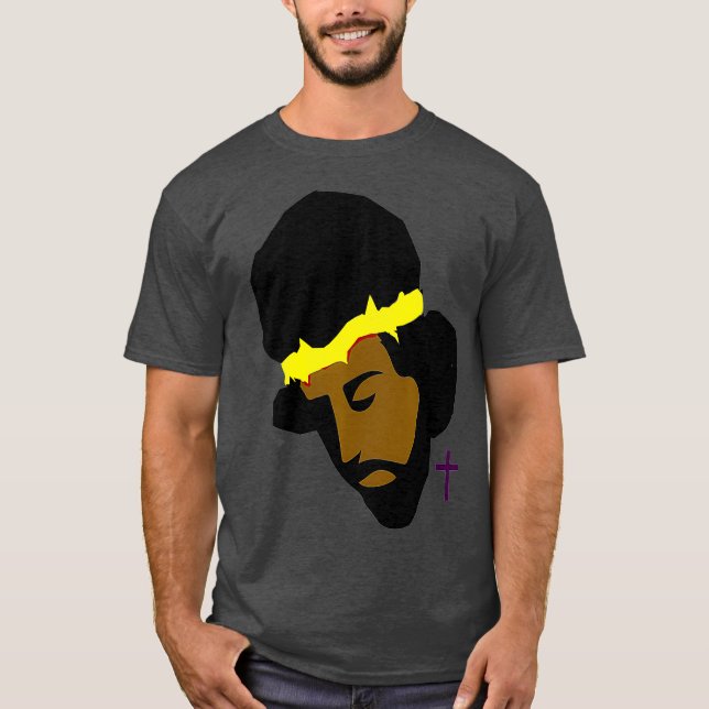 AFRICAN AMERICAN JESUS   Black Jesus Art T-Shirt (Front)