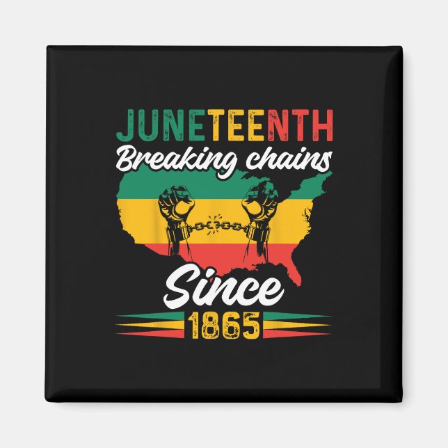 African American Juneteenth 1865 Black History Mon Magnet (Front)