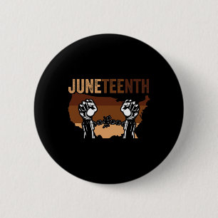 African American Juneteenth African Black History Button