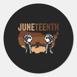 African American Juneteenth African Black History Classic Round Sticker