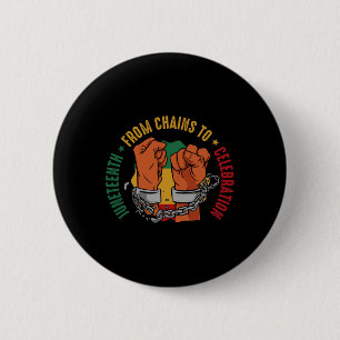 African American Juneteenth Celebration Black Hist Button