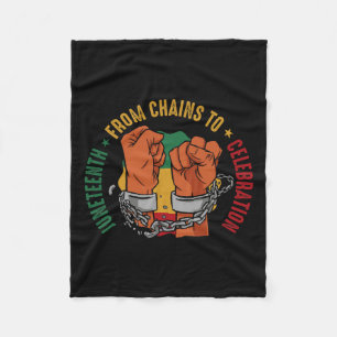 African American Juneteenth Celebration Black Hist Fleece Blanket