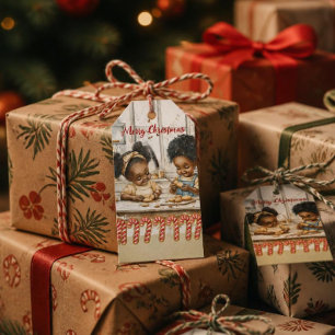 African American Kids Gift tags