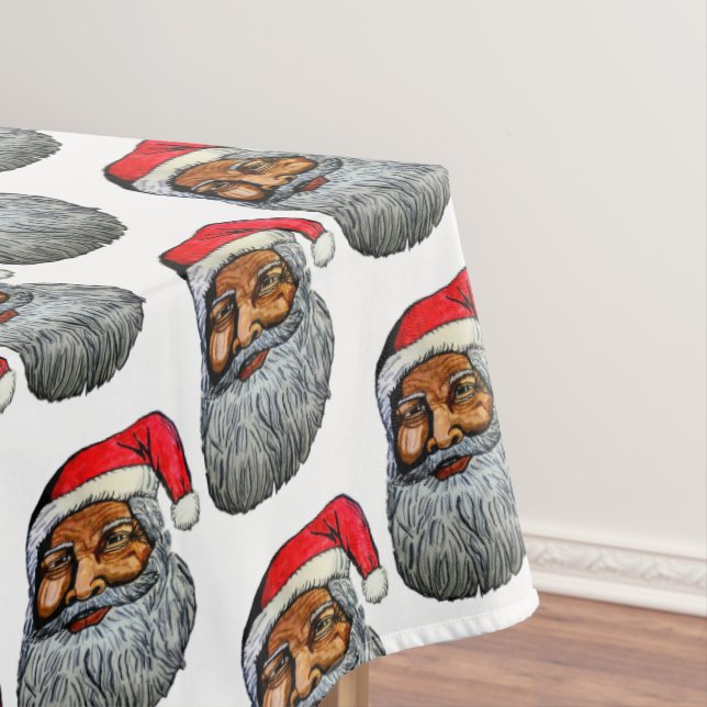 AFRICAN AMERICAN KRIS KRINGLE  TABLECLOTH (In Situ)