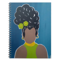 African American lady notebook