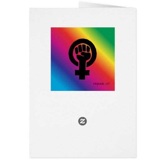 African American Lesbian Feminist All-Occasion (Back)