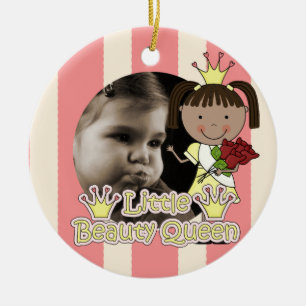 African American Little Beauty Queen Ornament