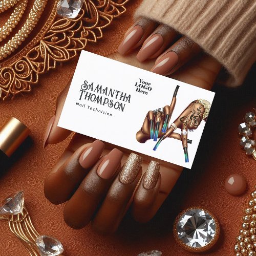 African American Los Angeles Manicure Salon Business Card