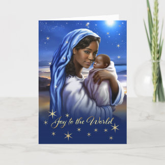 African American Madonna and Child Christmas Cards