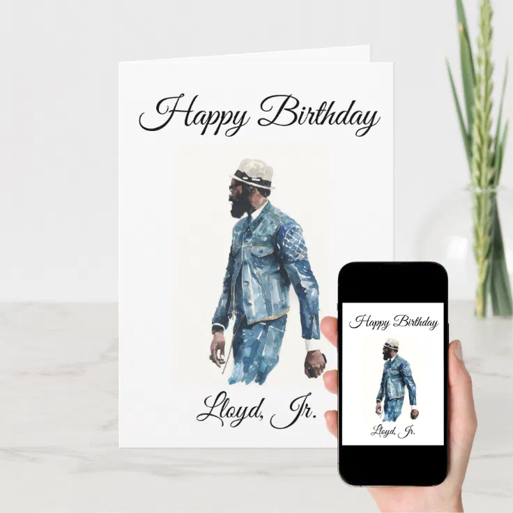 African American Male - Birthday Card | Zazzle