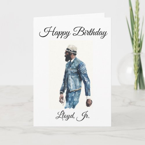 African American Male _ Birthday Card