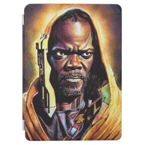 African American male in futuristic yellow suit iPad Air Cover