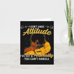 African American Melanin Queen Black Girl Magic Af Card