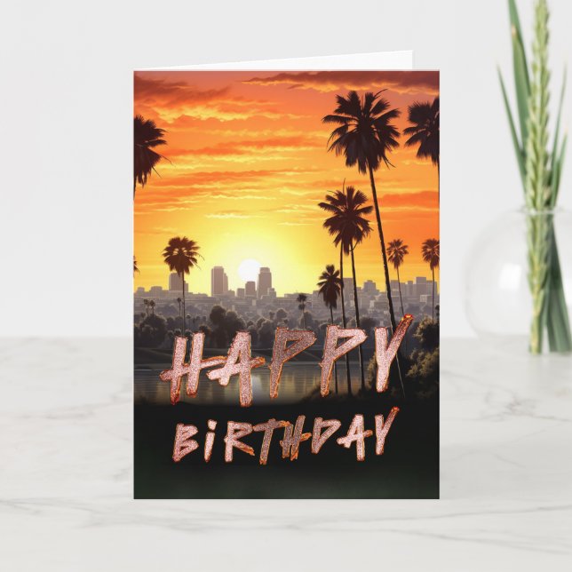 African American Men Birthday Card (Front)