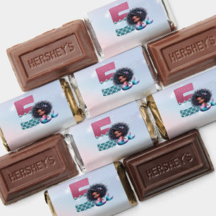 African American Mermaid 5Th Birthday  Hershey's Miniatures