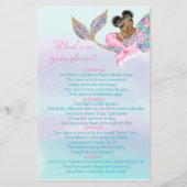 African American Mermaid baby whats in your phone (Front)