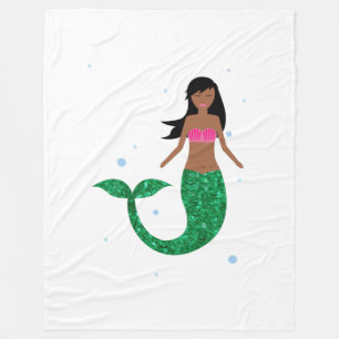 african american mermaid blanket