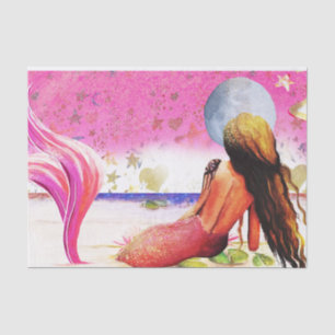 African American Mermaid Tissue Paper