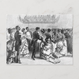African American Military Ball Postcard
