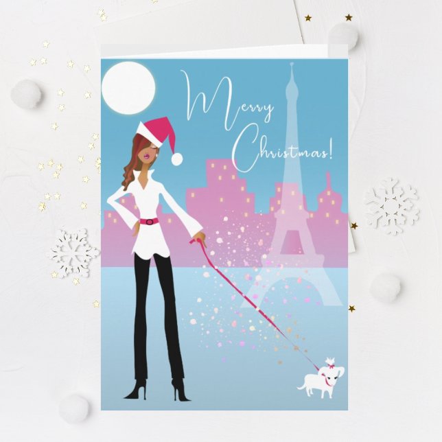 African American Modern Holiday Christmas Card (Creator Uploaded)