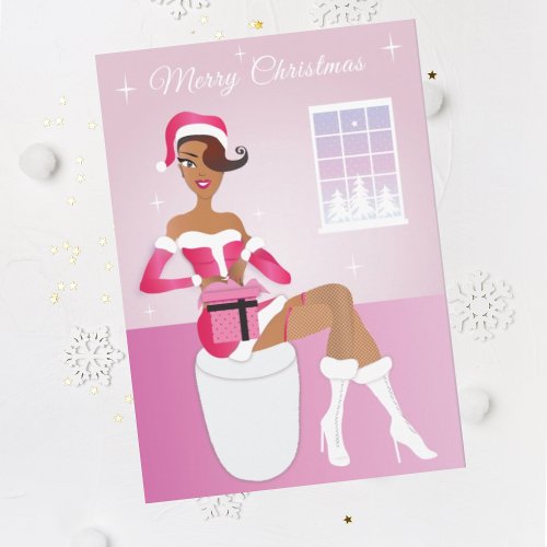 African American Modern Holiday Christmas Card