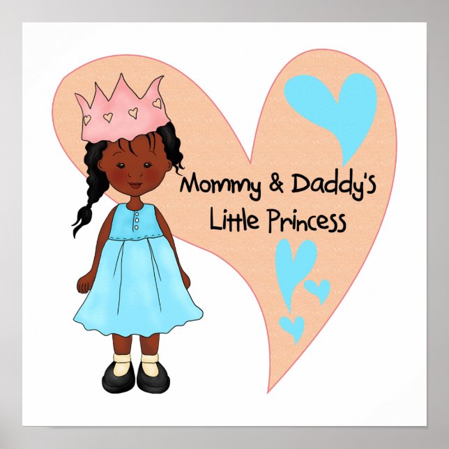 African American Mommy and Daddy's Princess Poster (Front)