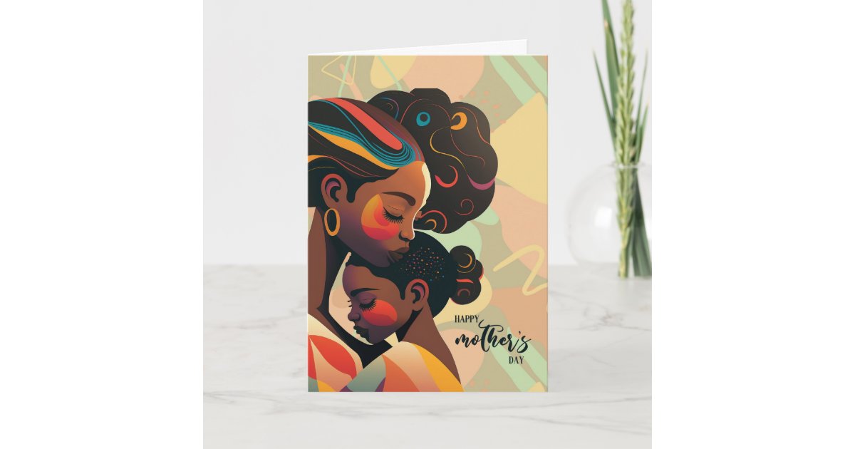 African American Mother and Child Mother's Day Holiday Card | Zazzle