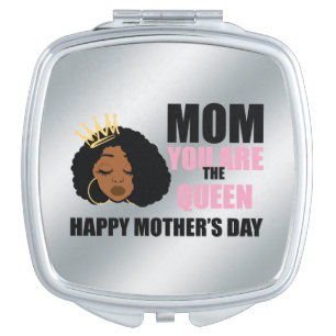 African American Mother's compact mirror