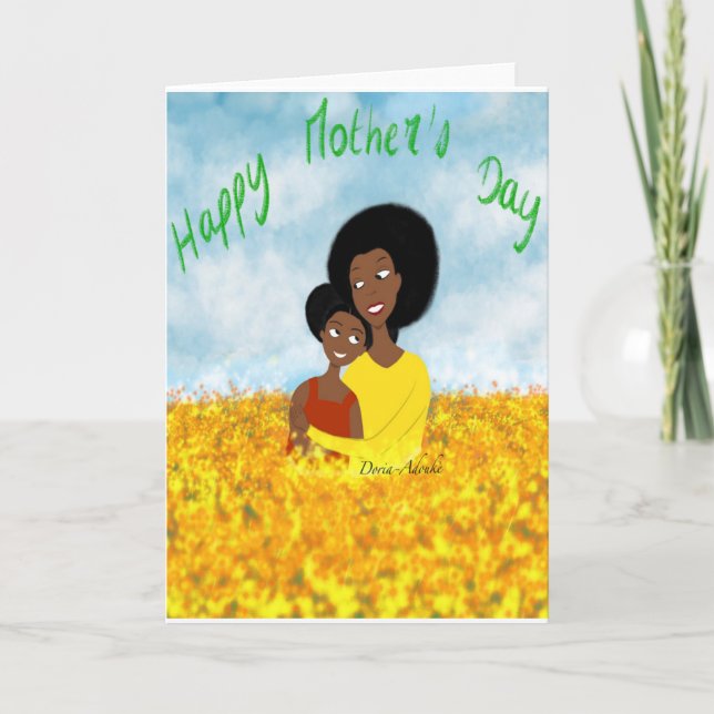 African American Mother's Day Card (Front)
