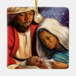 African American Nativity Art Christmas Ornaments at Zazzle