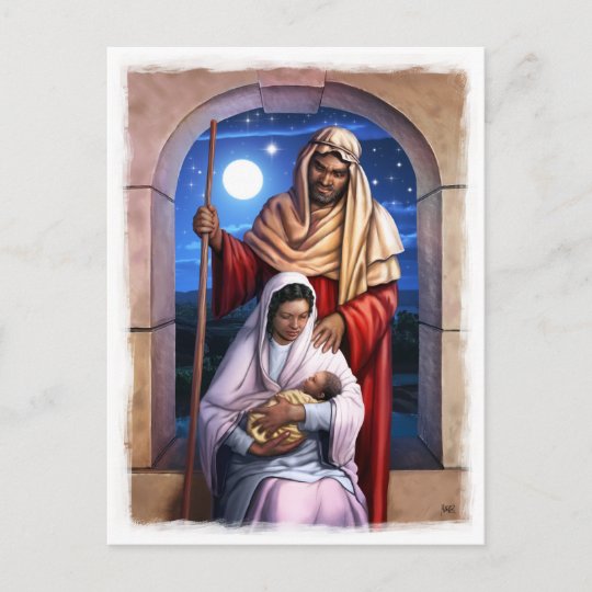 African American Nativity Art Christmas Postcards | Zazzle.com