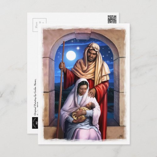 African American Nativity Art Christmas Postcards