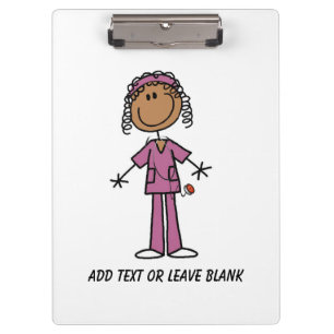 African American Nurse Clipboard