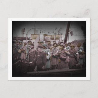 African American Nurses on Ship Postcard