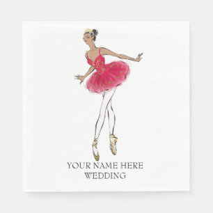 African American Nutcracker Ballet Dancer Napkins