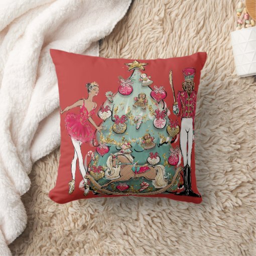African American Nutcracker Ballet Dancer Throw Pillow Zazzle