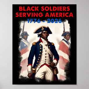 African American Patriot Revolutionary War Soldier Poster
