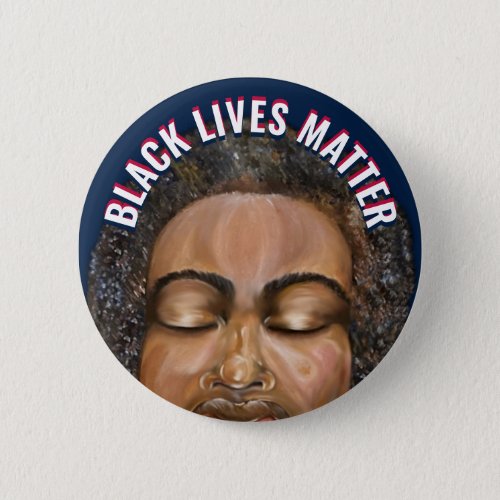 African American Person Button