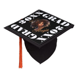African American Personalized Graduation Cap Topper