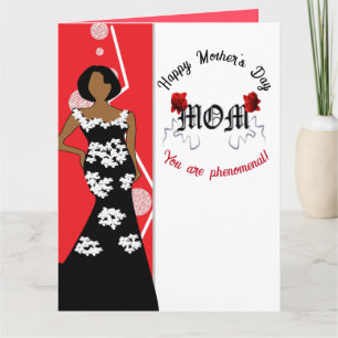 African American Phenomenal Mom Mother's Day Card