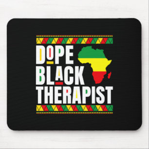 African American - Physical Therapy Drug Black The Mouse Pad