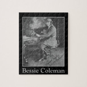 African-American Pilot Bessie Coleman Portrait Jigsaw Puzzle