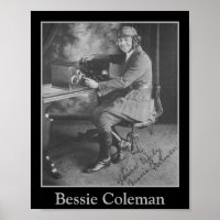 African-American Pilot Bessie Coleman Portrait