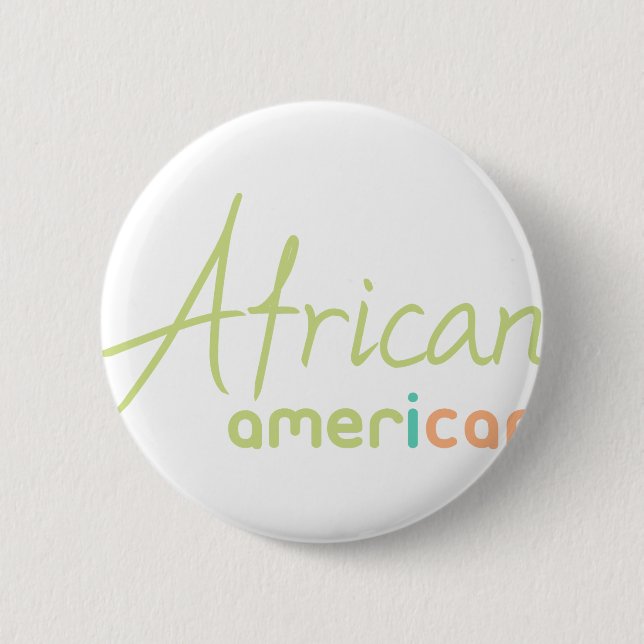 African American Pinback Button (Front)