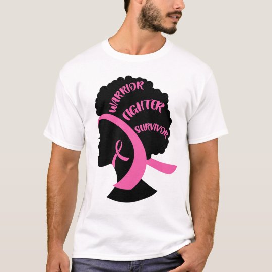 African American Pink Breast Cancer Awareness T Shirt