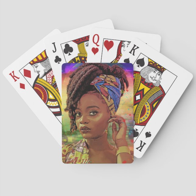 African American Playing Cards (Back)