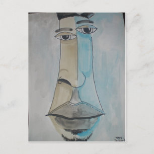 African American pop art caricature Postcard