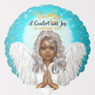 African American Praying Angel Balloon