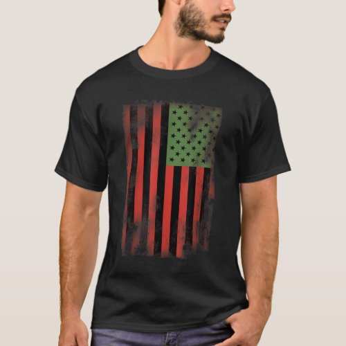African American Pride Flag _ Pan_African Green Re T_Shirt